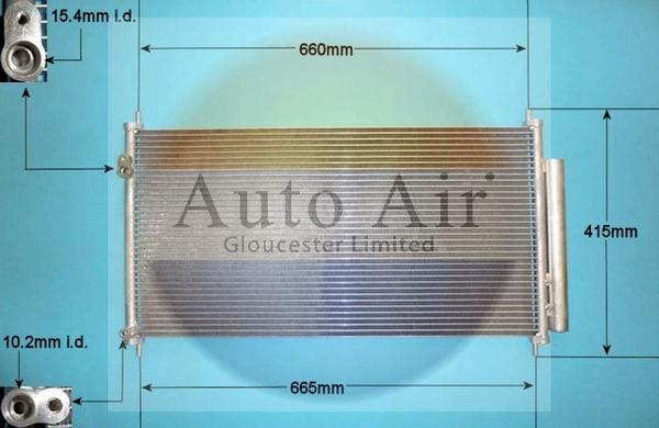 Auto Air Gloucester 16-9819 - Конденсатор кондиционера autosila-amz.com