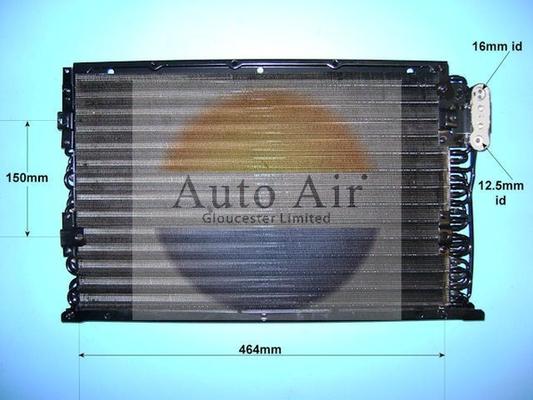 Auto Air Gloucester 16-9744 - Конденсатор кондиционера autosila-amz.com