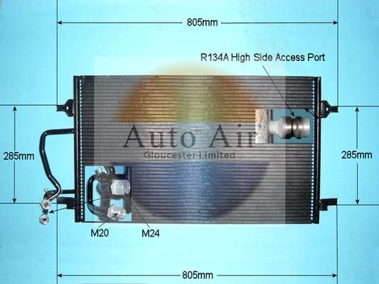 Auto Air Gloucester 16-9742 - Конденсатор кондиционера autosila-amz.com