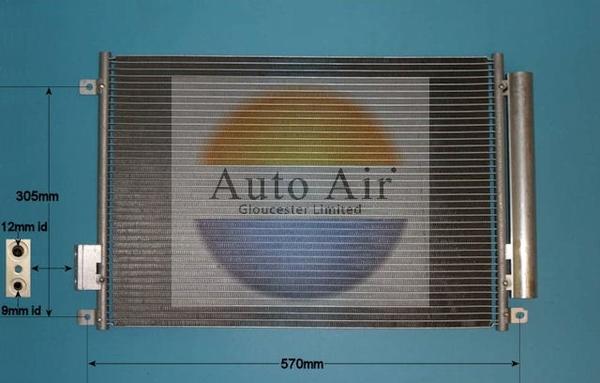 Auto Air Gloucester 16-9703 - Конденсатор кондиционера autosila-amz.com