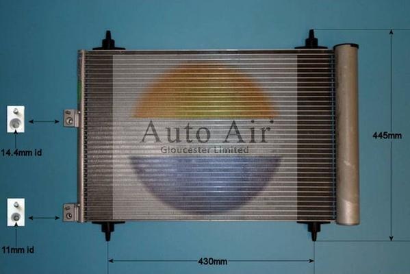 Auto Air Gloucester 16-9702 - Конденсатор кондиционера autosila-amz.com