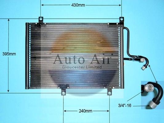 Auto Air Gloucester 16-9780 - Конденсатор кондиционера autosila-amz.com