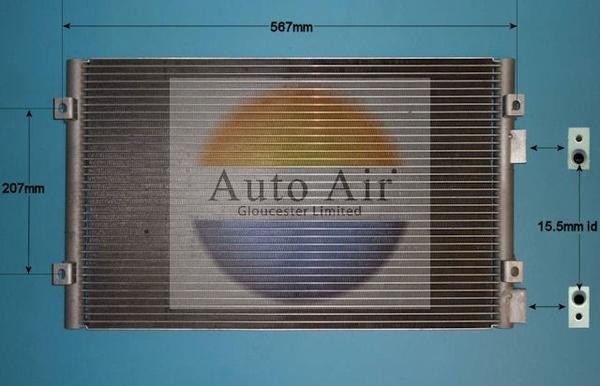 Auto Air Gloucester 16-5110 - Конденсатор кондиционера autosila-amz.com