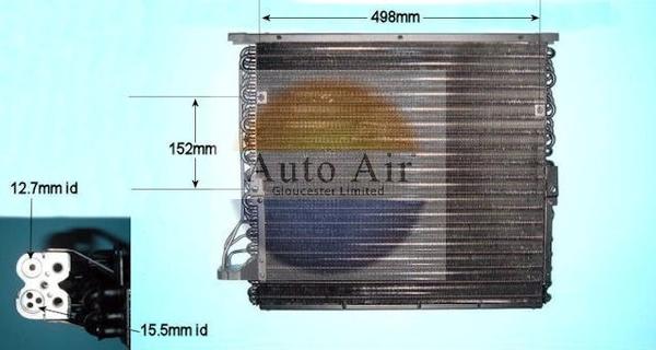 Auto Air Gloucester 16-6597 - Конденсатор кондиционера autosila-amz.com