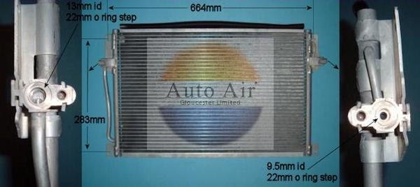 Auto Air Gloucester 16-6542 - Конденсатор кондиционера autosila-amz.com