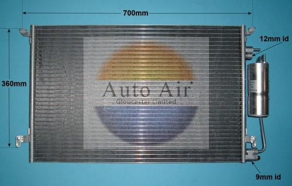 Auto Air Gloucester 16-6514 - Конденсатор кондиционера autosila-amz.com