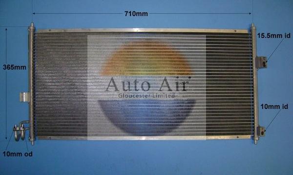 Auto Air Gloucester 16-6208 - Конденсатор кондиционера autosila-amz.com