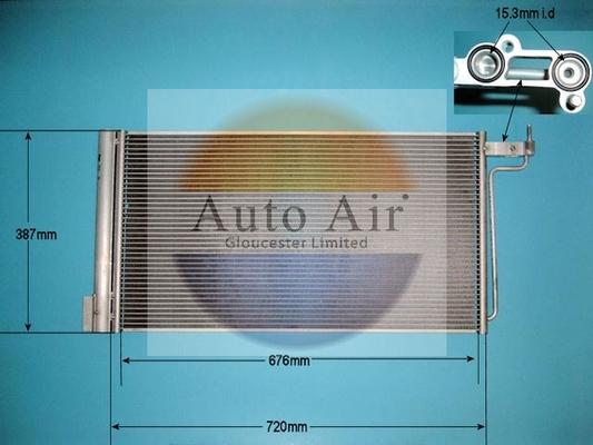 Auto Air Gloucester 16-6225 - Конденсатор кондиционера autosila-amz.com