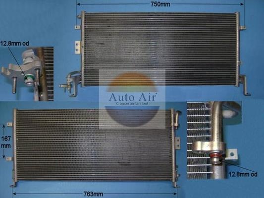 Auto Air Gloucester 16-1998 - Конденсатор кондиционера autosila-amz.com