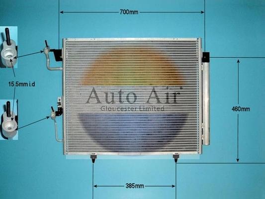 Auto Air Gloucester 16-1059 - Конденсатор кондиционера autosila-amz.com