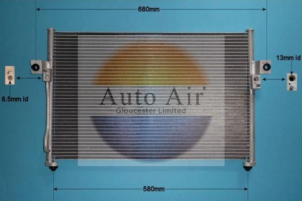 Auto Air Gloucester 16-1063 - Конденсатор кондиционера autosila-amz.com