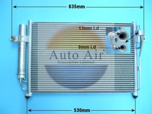 Auto Air Gloucester 16-1004 - Конденсатор кондиционера autosila-amz.com