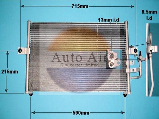 Auto Air Gloucester 16-1158 - Конденсатор кондиционера autosila-amz.com