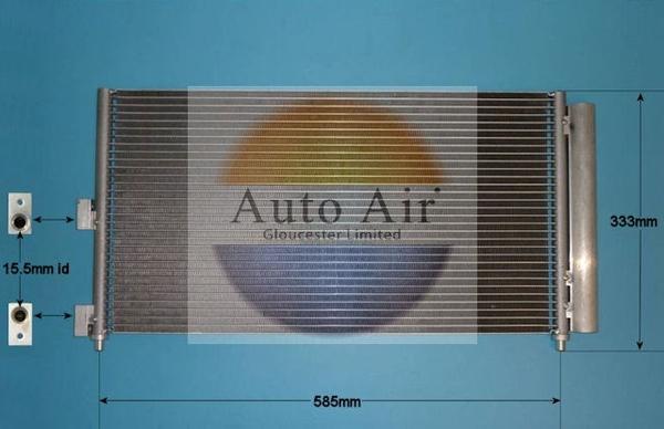 Auto Air Gloucester 16-1104 - Конденсатор кондиционера autosila-amz.com