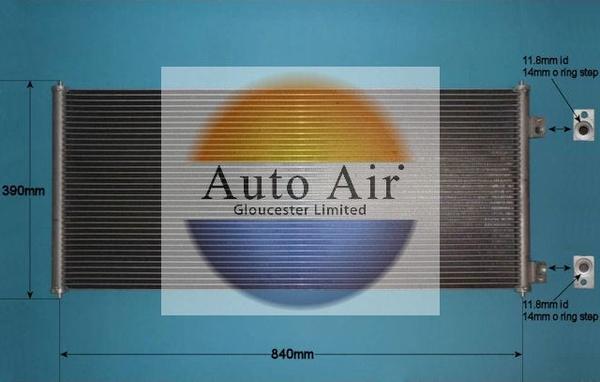 Auto Air Gloucester 16-1135A - Конденсатор кондиционера autosila-amz.com