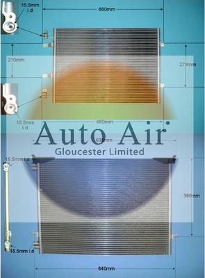 Auto Air Gloucester 16-1348 - Конденсатор кондиционера autosila-amz.com