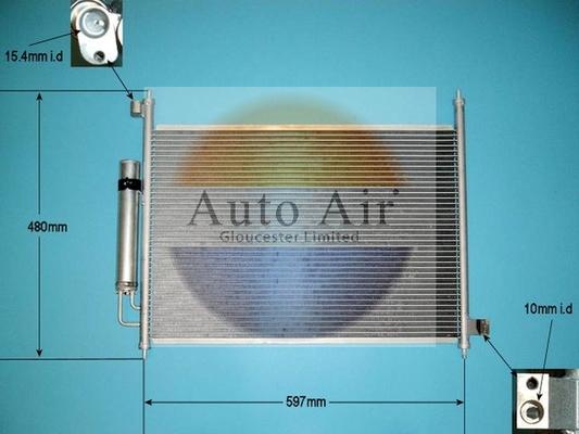 Auto Air Gloucester 16-1366 - Конденсатор кондиционера autosila-amz.com