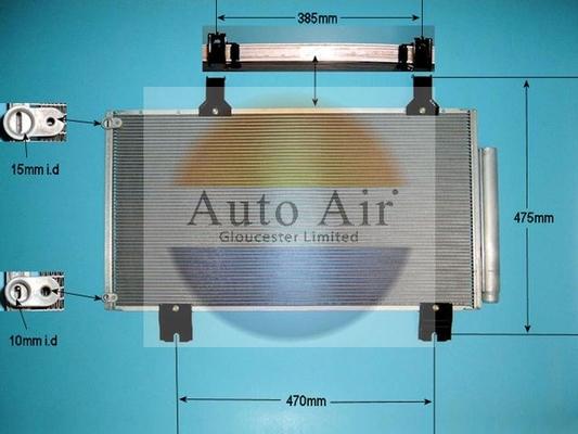 Auto Air Gloucester 16-1385 - Конденсатор кондиционера autosila-amz.com