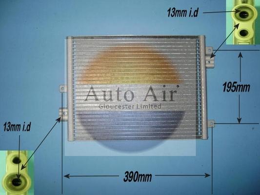 Auto Air Gloucester 16-1264 - Конденсатор кондиционера autosila-amz.com