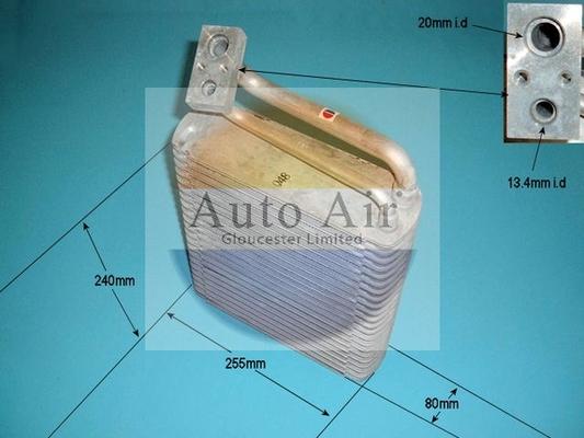 Auto Air Gloucester 21-5655 - Испаритель, кондиционер autosila-amz.com