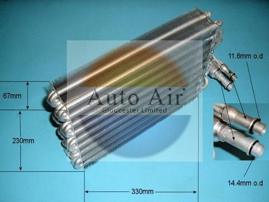 Auto Air Gloucester 21-0096 - Испаритель, кондиционер autosila-amz.com