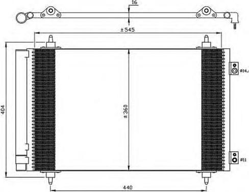 Autoclima 30311586CP - Конденсатор кондиционера autosila-amz.com