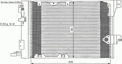 Autoclima 30311383CP - Конденсатор кондиционера autosila-amz.com