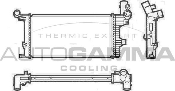 Autogamma 404572 - Радиатор, охлаждение двигателя autosila-amz.com