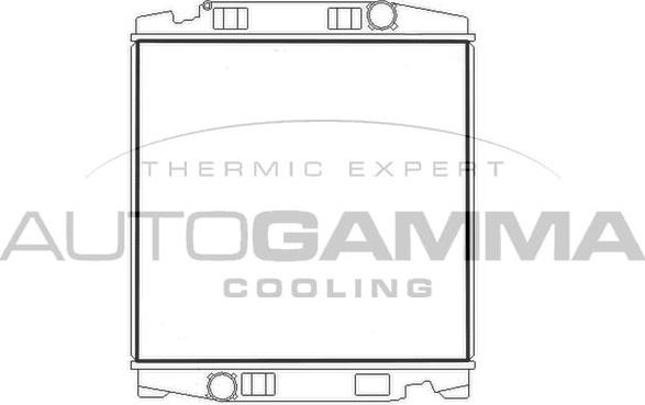 Autogamma 404618 - Радиатор, охлаждение двигателя autosila-amz.com