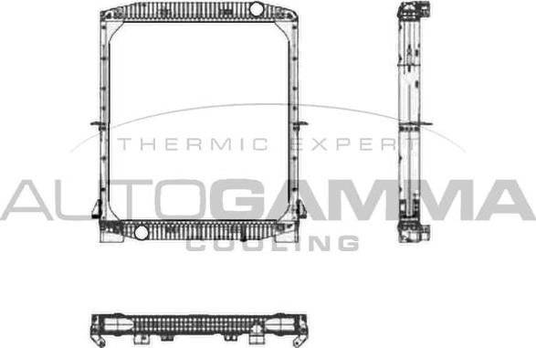 Autogamma 404110 - Радиатор, охлаждение двигателя autosila-amz.com