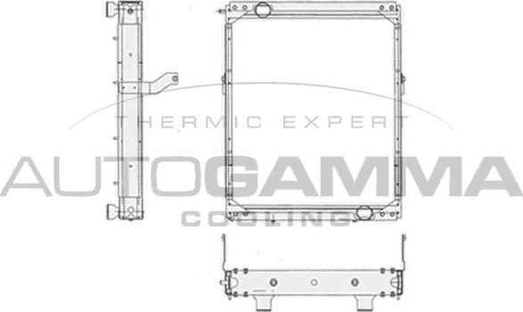 Autogamma 404864 - Радиатор, охлаждение двигателя autosila-amz.com