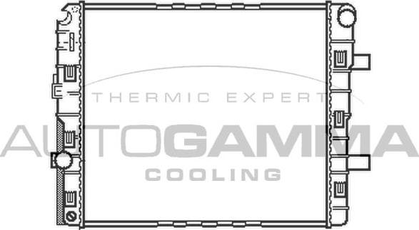 Autogamma 404336 - Радиатор, охлаждение двигателя autosila-amz.com