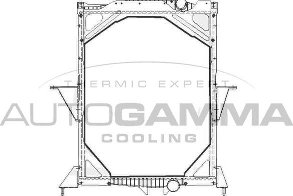 Autogamma 404706 - Радиатор, охлаждение двигателя autosila-amz.com