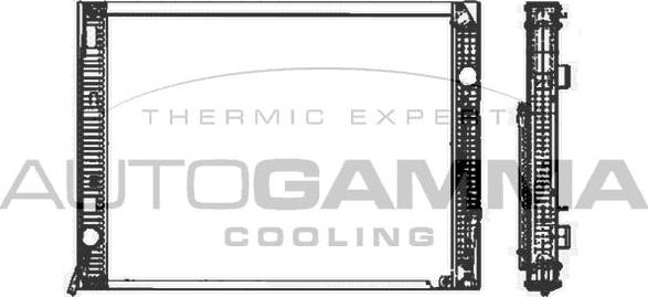 Autogamma 404736 - Радиатор, охлаждение двигателя autosila-amz.com