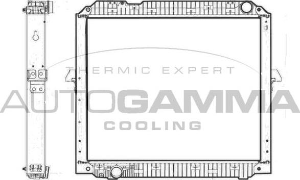 Autogamma 405534 - Радиатор, охлаждение двигателя autosila-amz.com