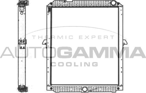 Autogamma 405526 - Радиатор, охлаждение двигателя autosila-amz.com