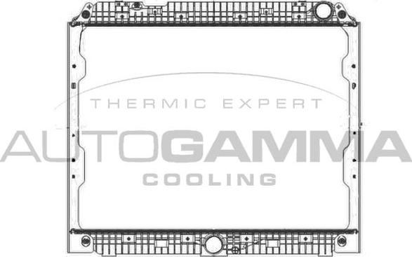 Autogamma 405528 - Радиатор, охлаждение двигателя autosila-amz.com