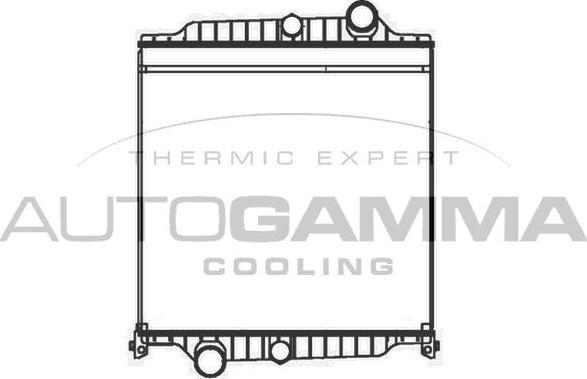 Autogamma 405014 - Радиатор, охлаждение двигателя autosila-amz.com