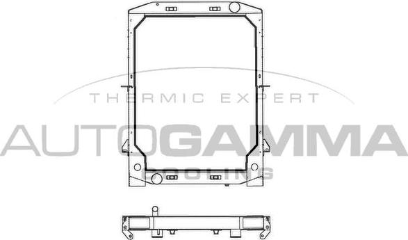 Autogamma 400756 - Радиатор, охлаждение двигателя autosila-amz.com