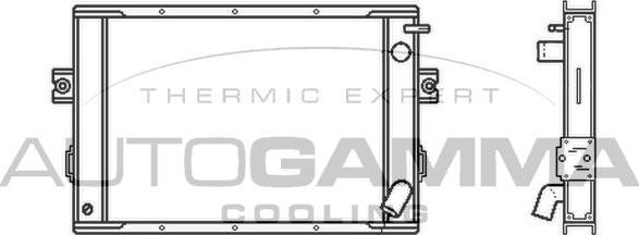 Autogamma 400764 - Радиатор, охлаждение двигателя autosila-amz.com