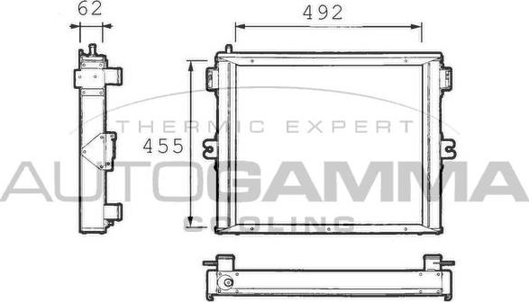 Autogamma 400718 - Радиатор, охлаждение двигателя autosila-amz.com