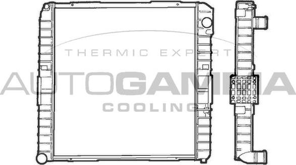 Autogamma 400782 - Радиатор, охлаждение двигателя autosila-amz.com