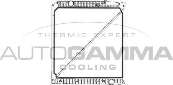 Autogamma 401120 - Радиатор, охлаждение двигателя autosila-amz.com