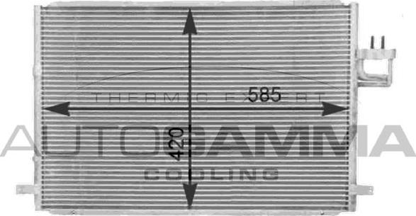 Autogamma 104996 - Конденсатор кондиционера autosila-amz.com