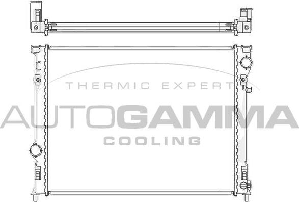 Autogamma 104925 - Радиатор, охлаждение двигателя autosila-amz.com