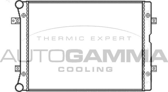 Autogamma 104927 - Радиатор, охлаждение двигателя autosila-amz.com
