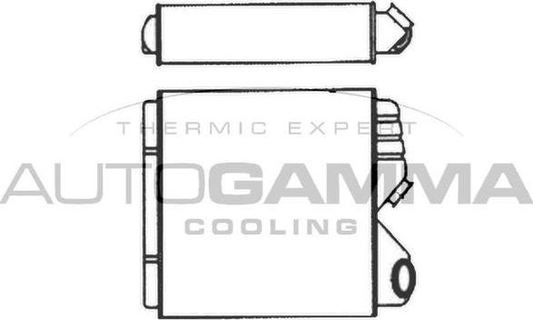 Autogamma 104409 - Теплообменник, отопление салона autosila-amz.com