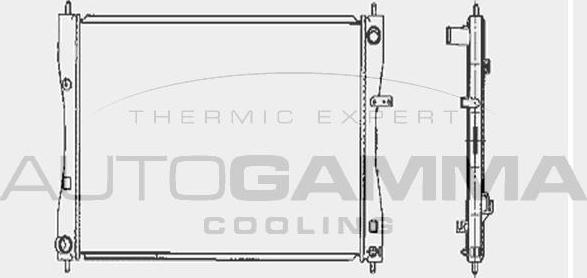 Autogamma 104419 - Радиатор, охлаждение двигателя autosila-amz.com