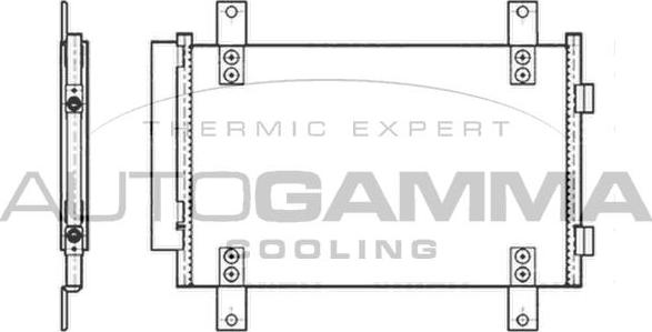 Autogamma 104482 - Конденсатор кондиционера autosila-amz.com