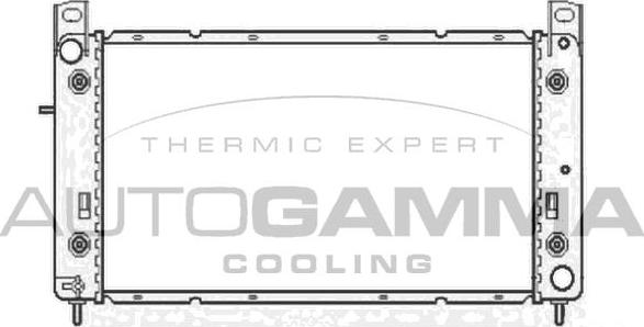 Autogamma 104593 - Радиатор, охлаждение двигателя autosila-amz.com